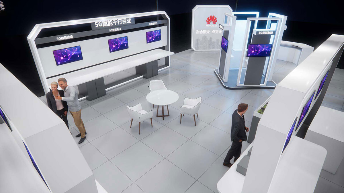 展臺搭建：華為-中國5G+工業(yè)互聯(lián)網(wǎng)大會